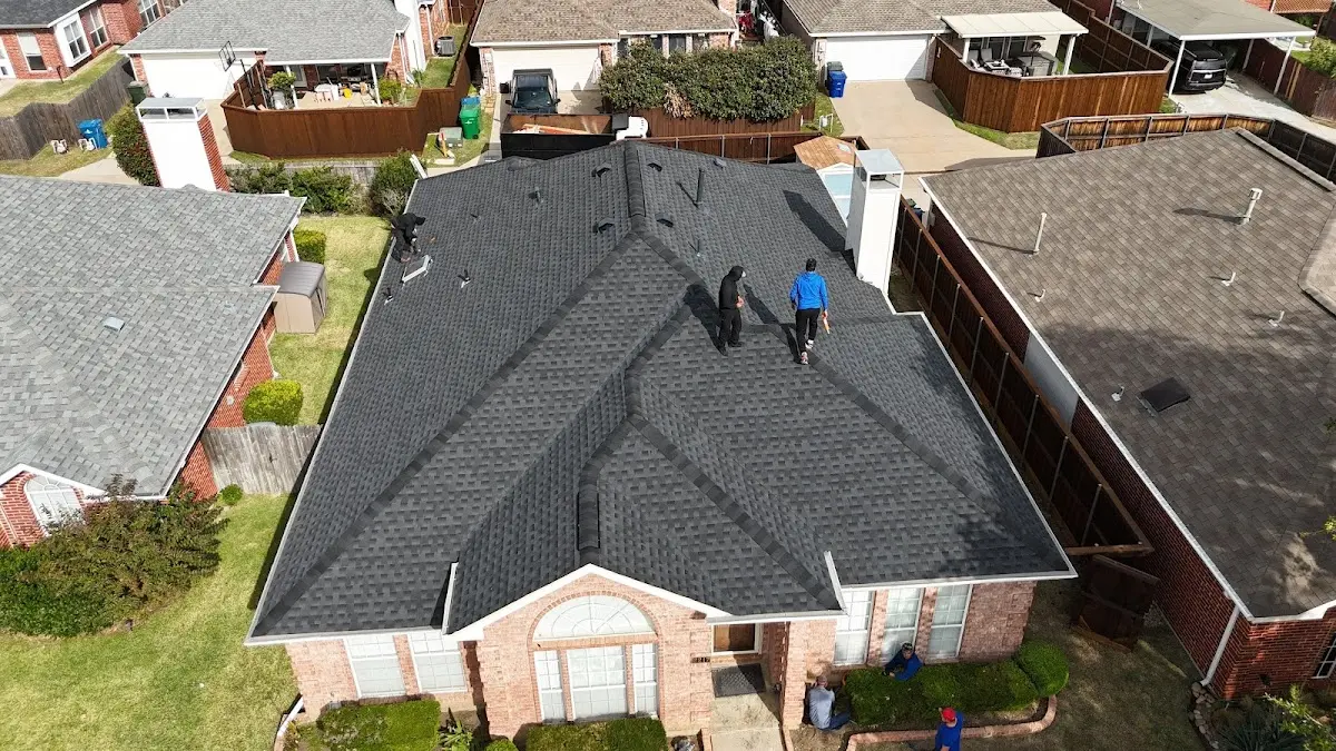 Slate & Tile Roof Repair work in progress on a Seaford property